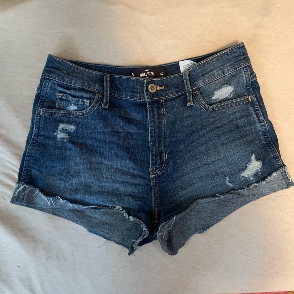 high waisted jean shorts